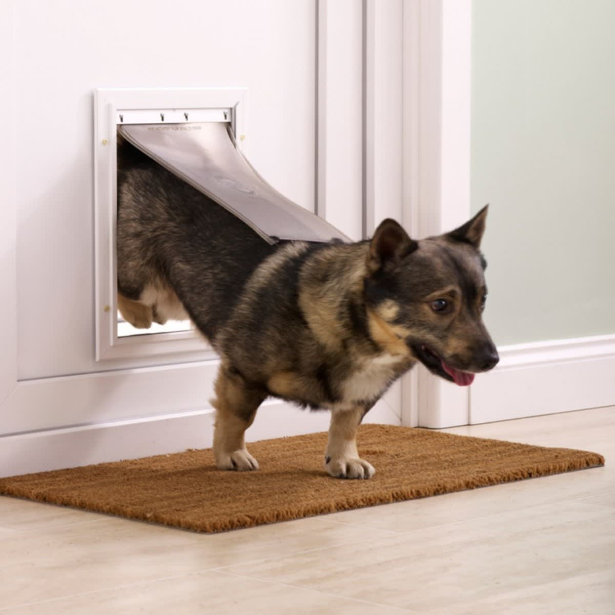 Puerta Abatible Gatos Mascotas Puerta perro pequeño Seguridad Gatera