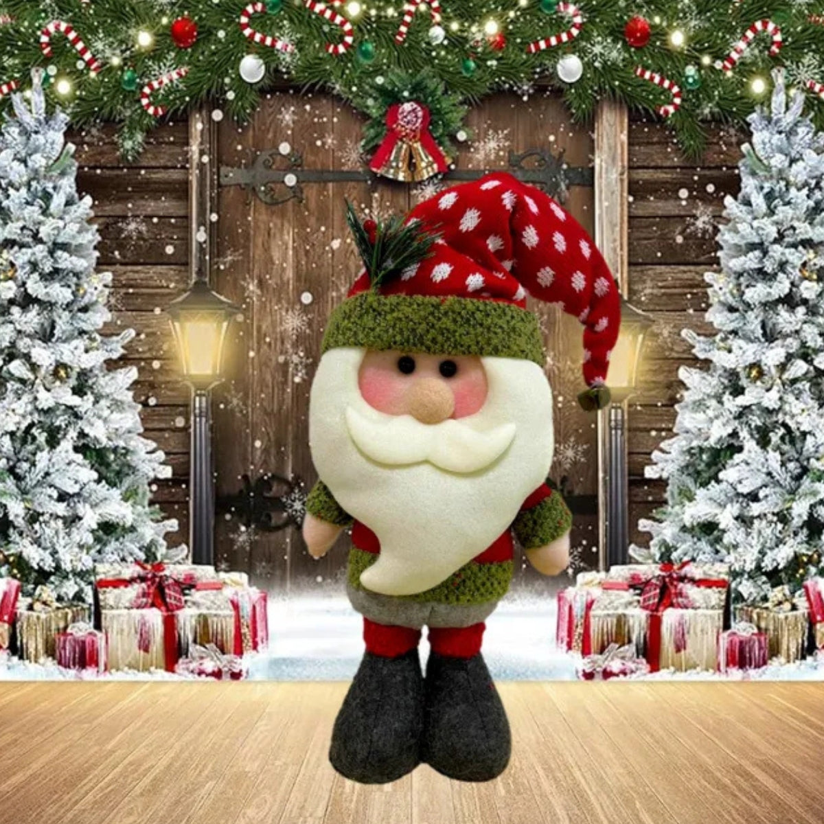 Monos Navidad Santa Reno Nieve Muñecos Navideños Decoracion