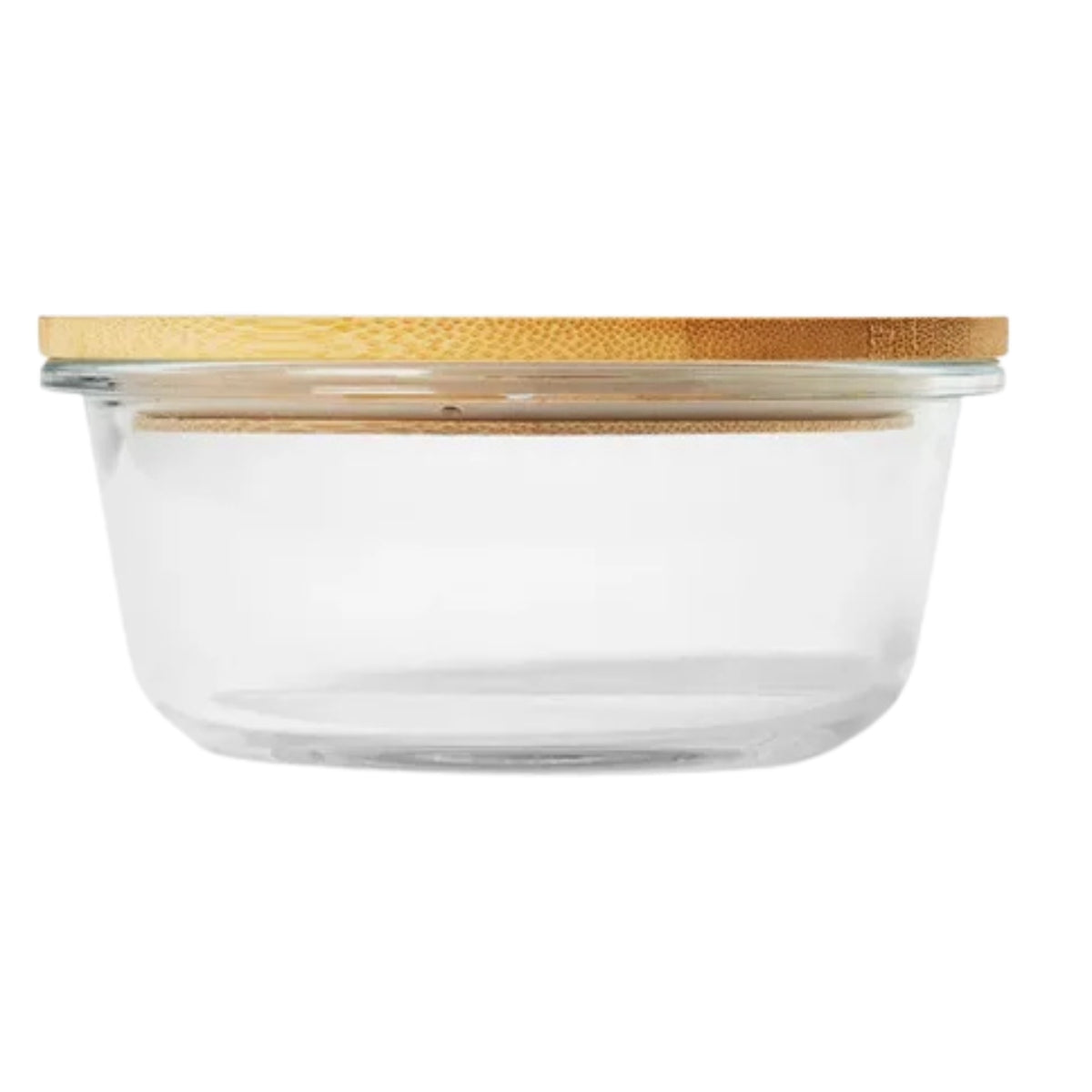Taper De Vidrio Hermetico Contenedor Comida Tapa Bambu 400ml