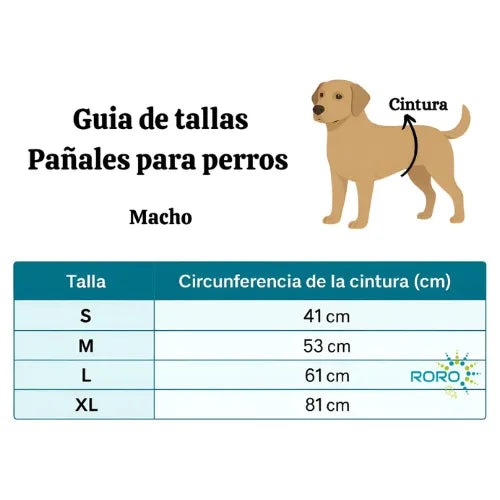 12 Pañales Para Perros Mascotas Pañal Desechable Perro
