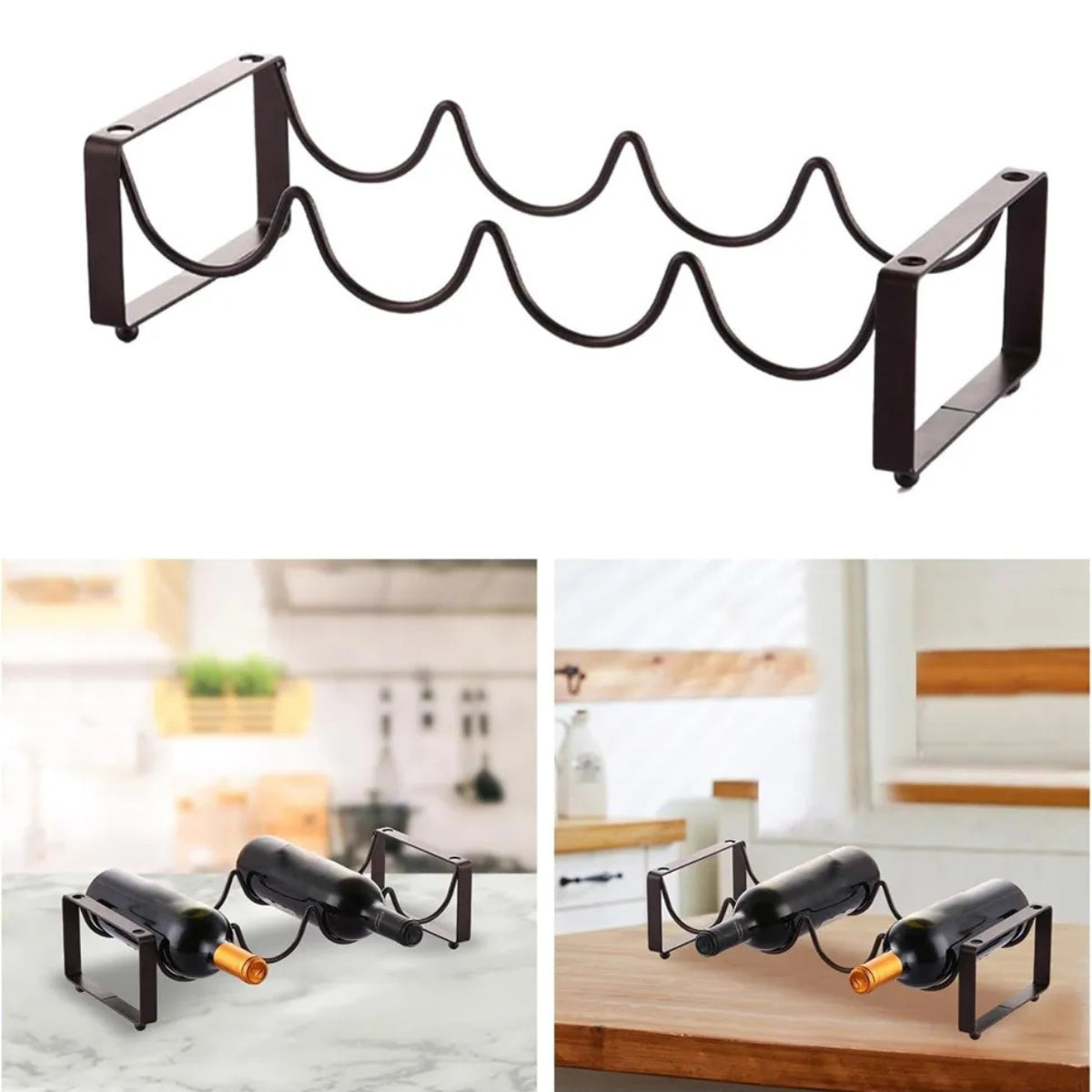 Soporte Para Botellas De Vino Estante Organizador Bebidas
