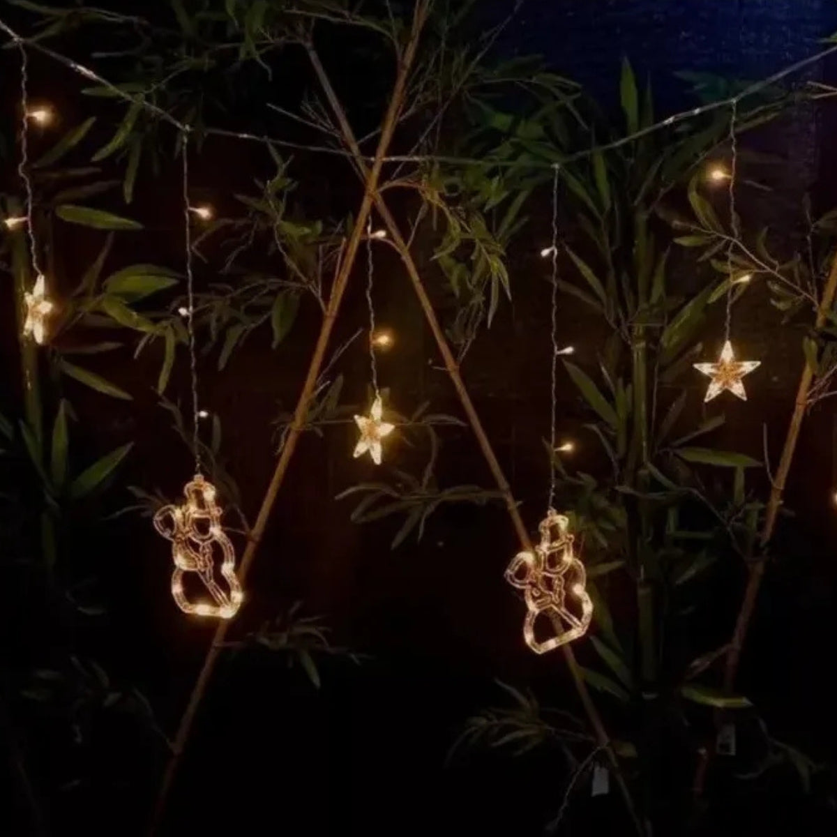 Luces Cascada Navidad Guirnalda Luces Decoración Navideña