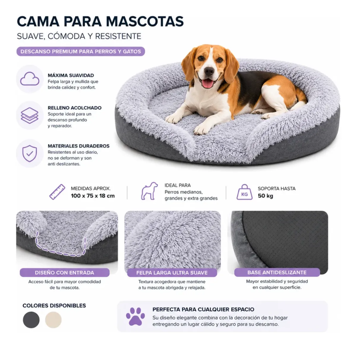 Pack Bienestar Peluditos Balsamo + Cama + comedero y bebedero
