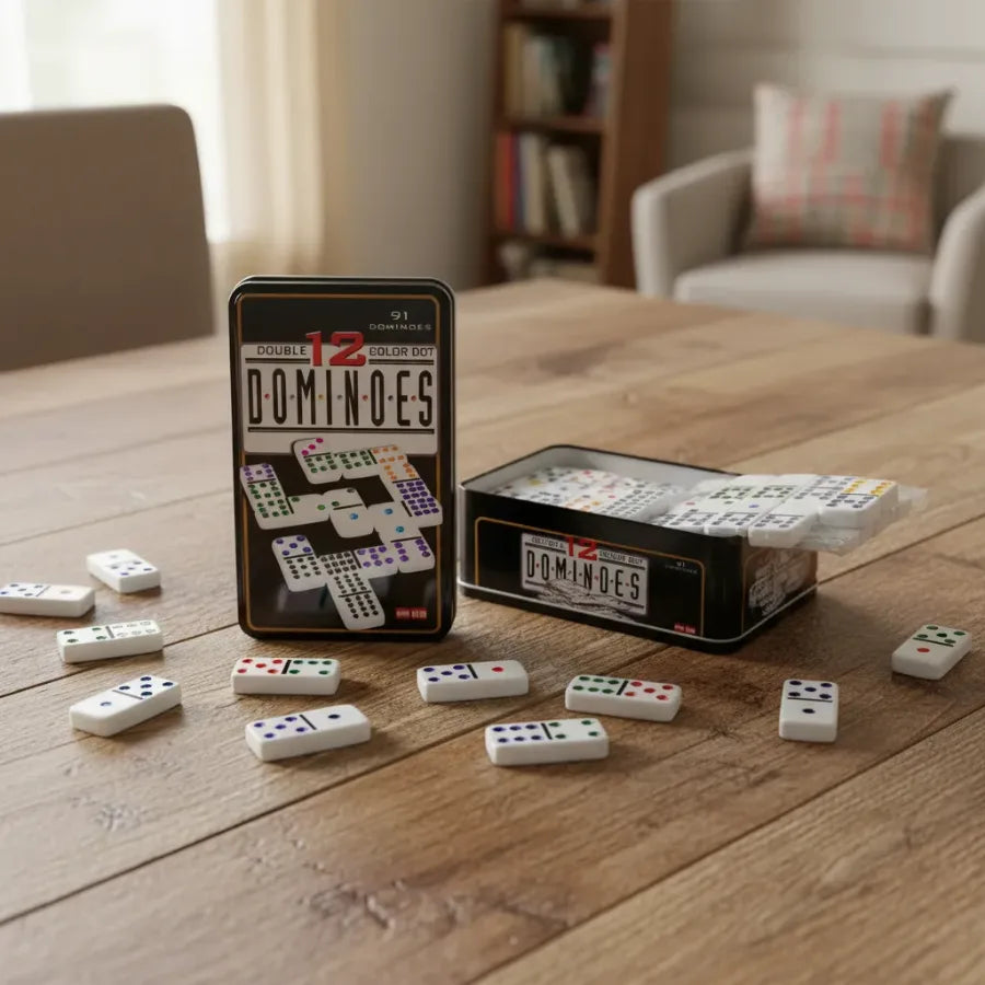 Juego Domino 91 Piezas Juegos De Mesa Familiar Juego Domino
