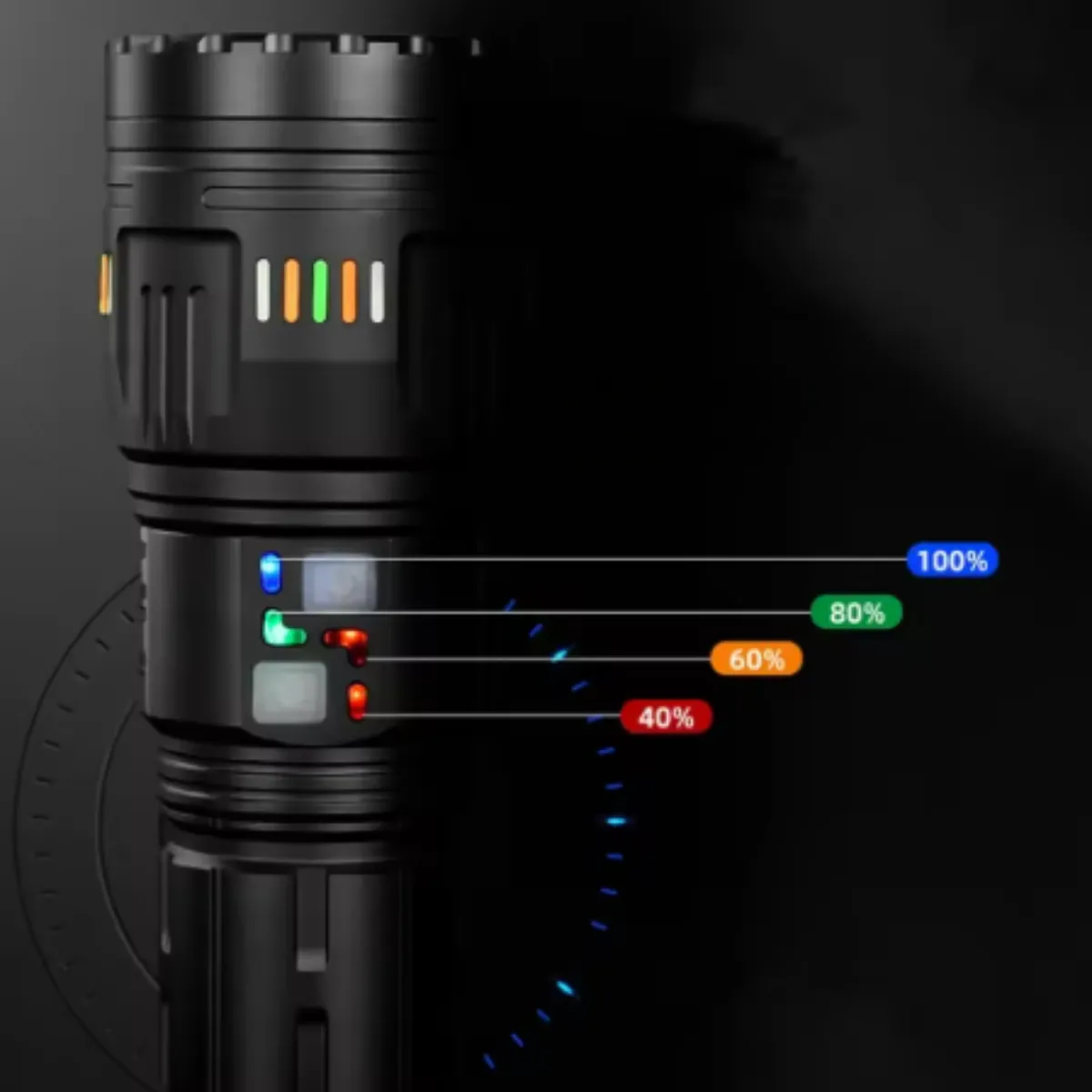 Linterna Recargable Tactica Linterna Led Potente Usb Zoom