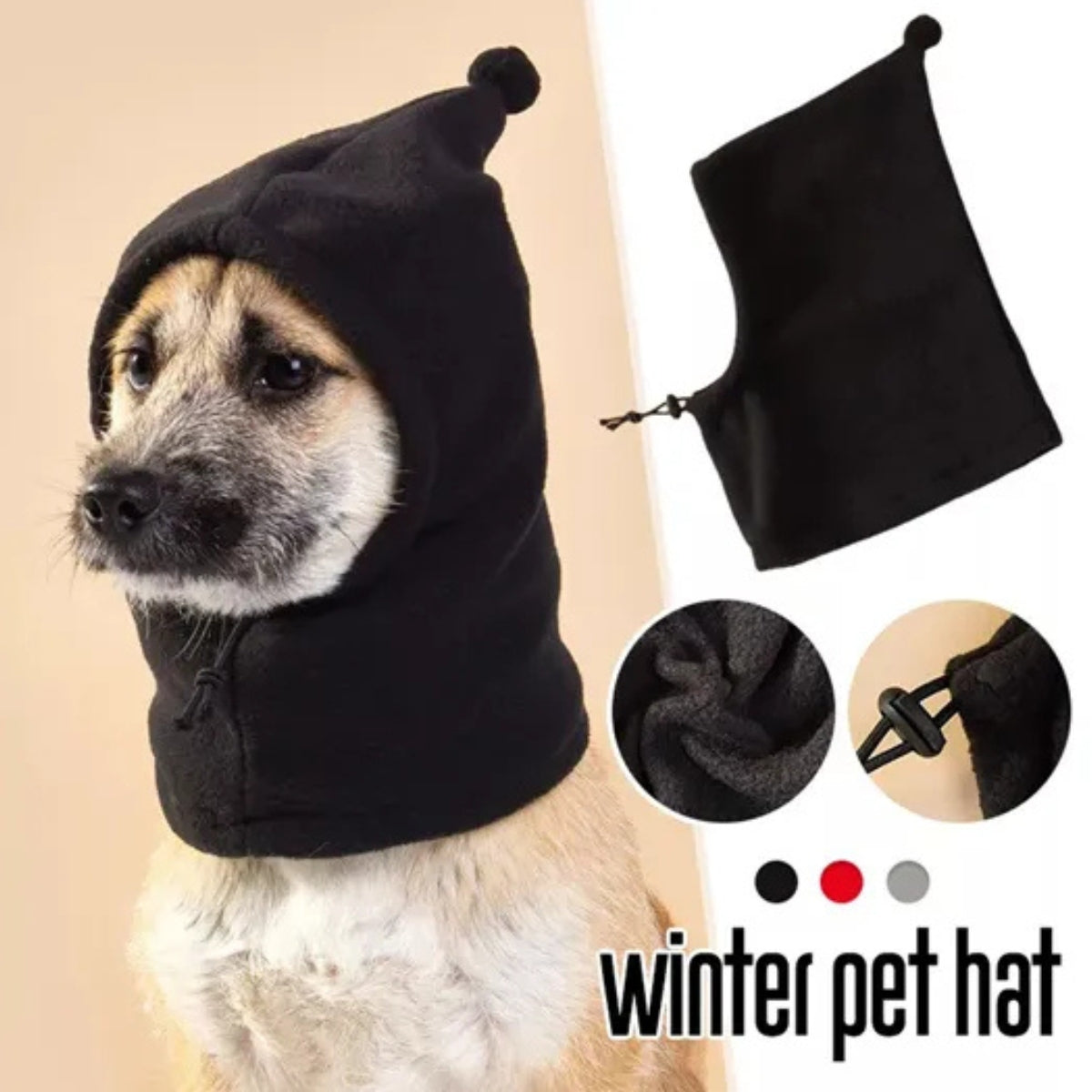 Gorro Calentador Orejas Cuello Para Perros Mascotas Invierno