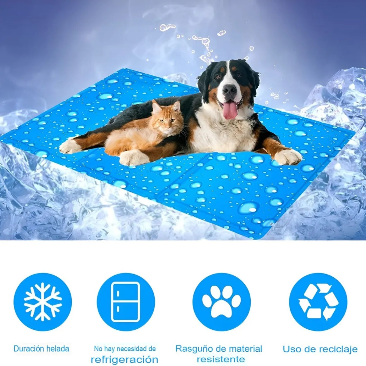 Manta Refrescante Para Perros 90x50 Cm Talla L Colchon Perro