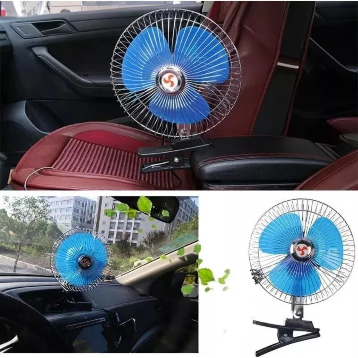 Ventilador Para Auto Ventilador Automovil Oscilante 12v
