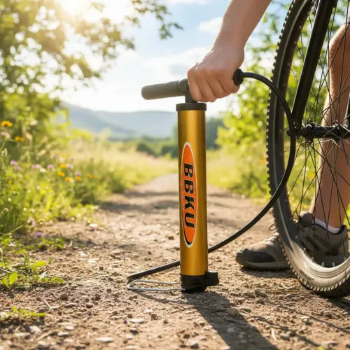 Inflador Manual De Pie 120 Psi Para Bicicleta Portátil