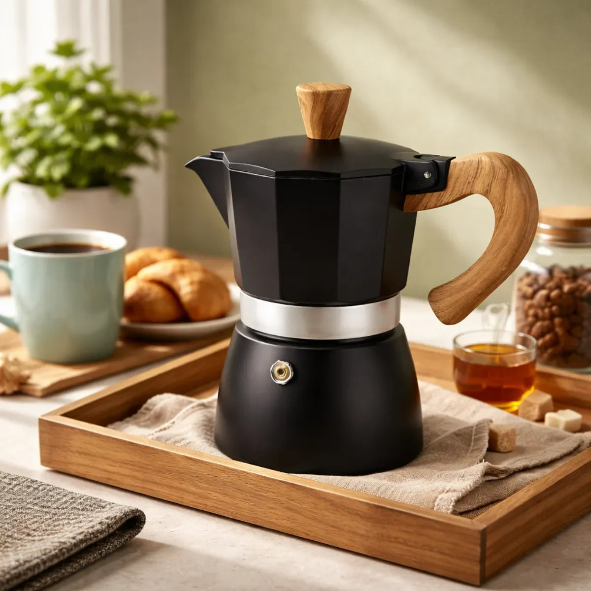 Cafetera Italiana Pequeña 3 y 9 Tazas Café 150ml y 450 Cafe Expresso