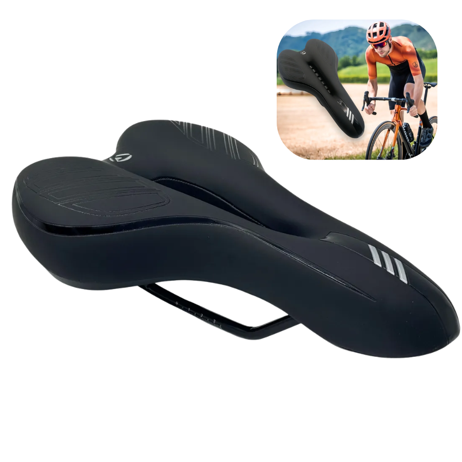 Asiento Para Bicicleta Sillin Suave Antiprostatico Bicicleta Negro 28 Cm 15 Cm