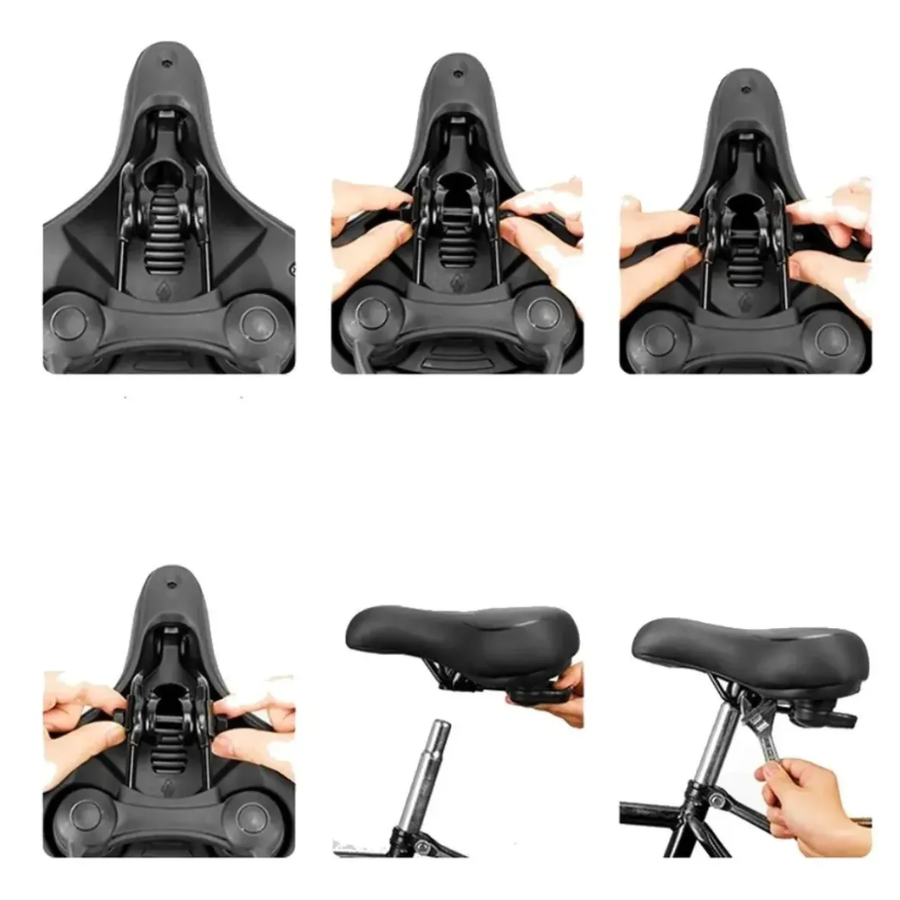 Sillin De Bicicleta Antiprostatico Asiento Suave Reflectante