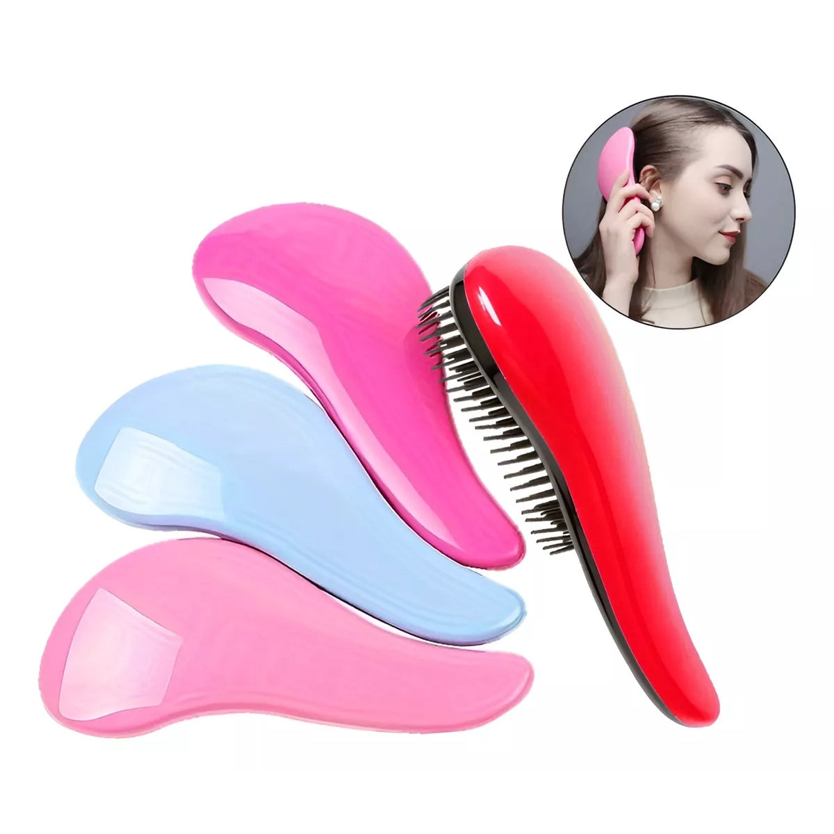 Cepillo Desenredante Anticaida De Cabello Cepillos Antifrizz