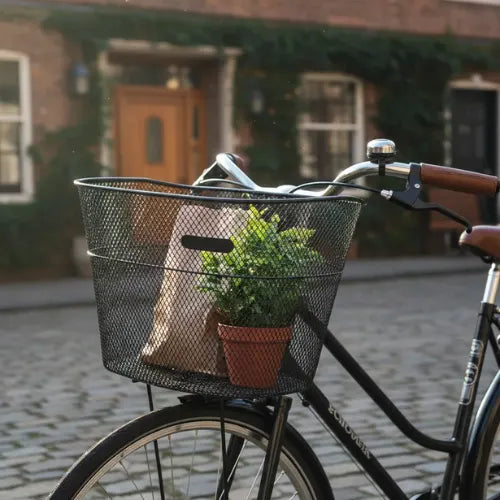Canasto Metálico Delantero Para Bicicleta Desmontable Cesta