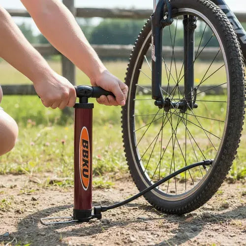 Inflador Manual De Pie 120 Psi Para Bicicleta Portátil