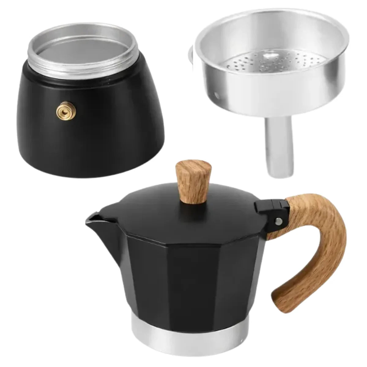 Cafetera Italiana Pequeña 3 y 9 Tazas Café 150ml y 450 Cafe Expresso