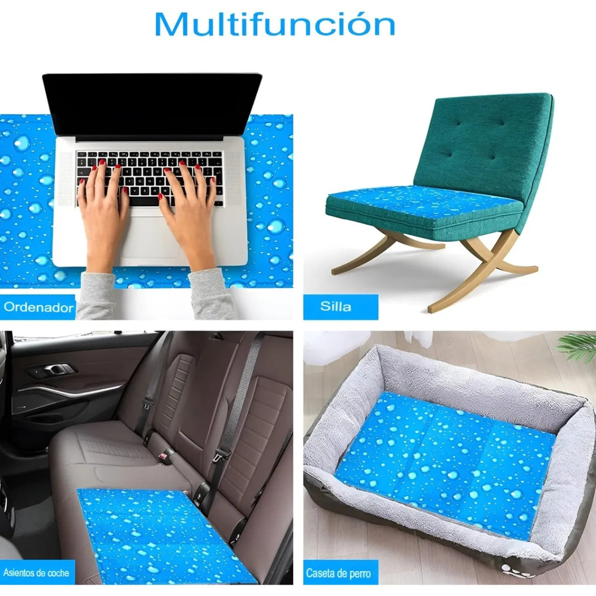 Manta Refrescante Para Perros 90x50 Cm Talla L Colchon Perro