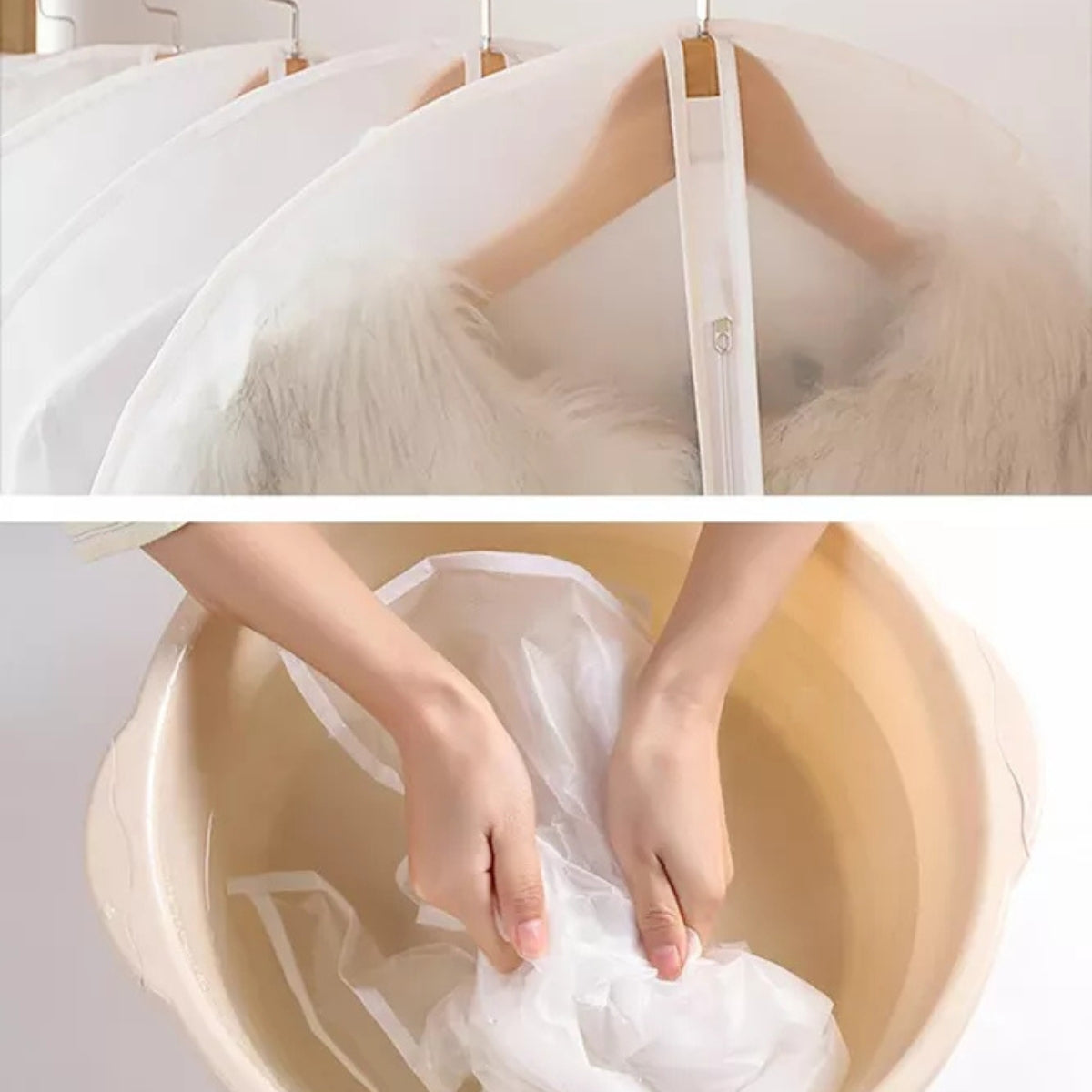 Bolsas Transparentes Cubre Trajes Funda Colgar Closet 60x120 cm