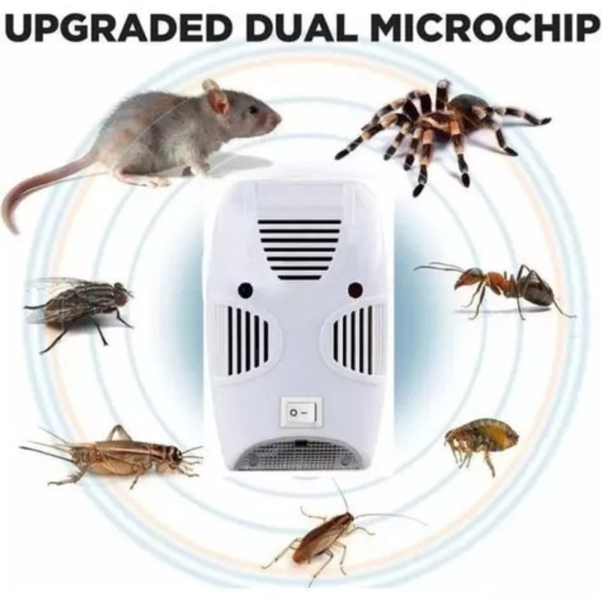 Repelente Ultrasonido Para Ratones Repelente Ratas Verde