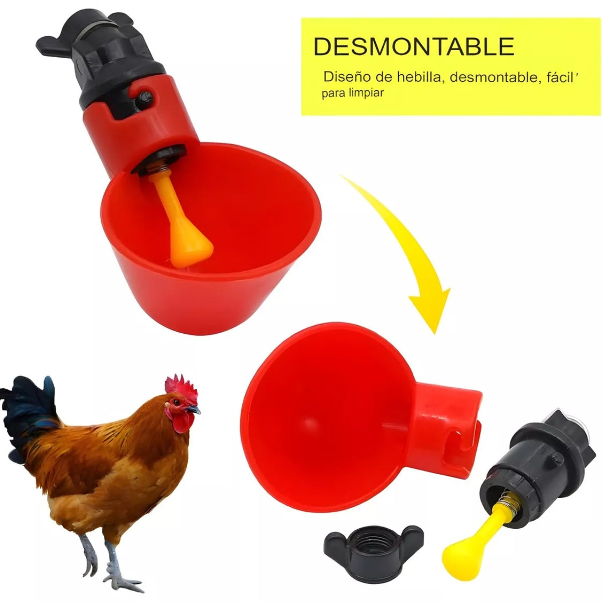 Bebedero Automático Aves Gallinas Pájaros Bebederos Pollos