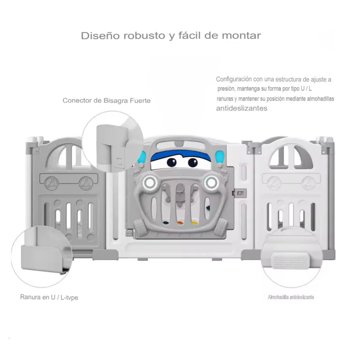 Corral Bebe Centro De Juegos Corral Plegable Juego 18 Piezas