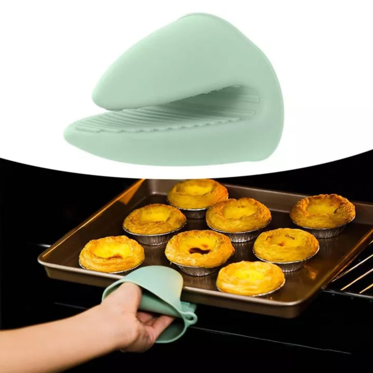 2 Guantes Para Horno Protector Guante De Silicona Cocina