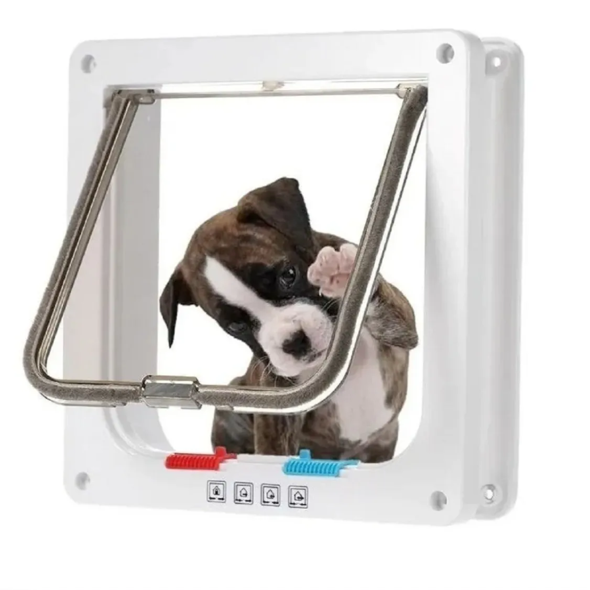 Puerta Abatible Gatos Mascotas Puerta perro pequeño Seguridad Gatera