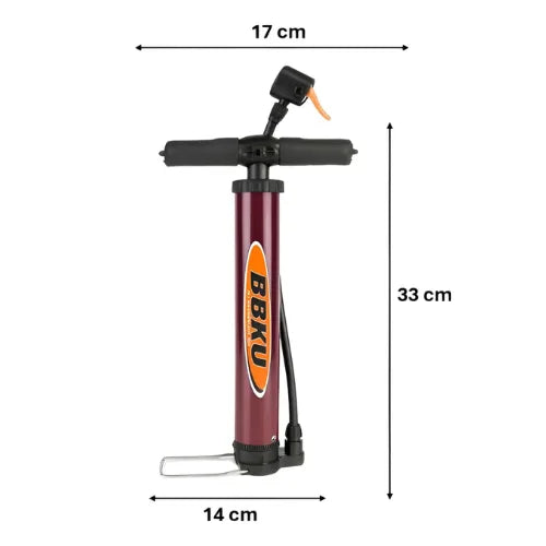 Inflador Manual De Pie 120 Psi Para Bicicleta Portátil