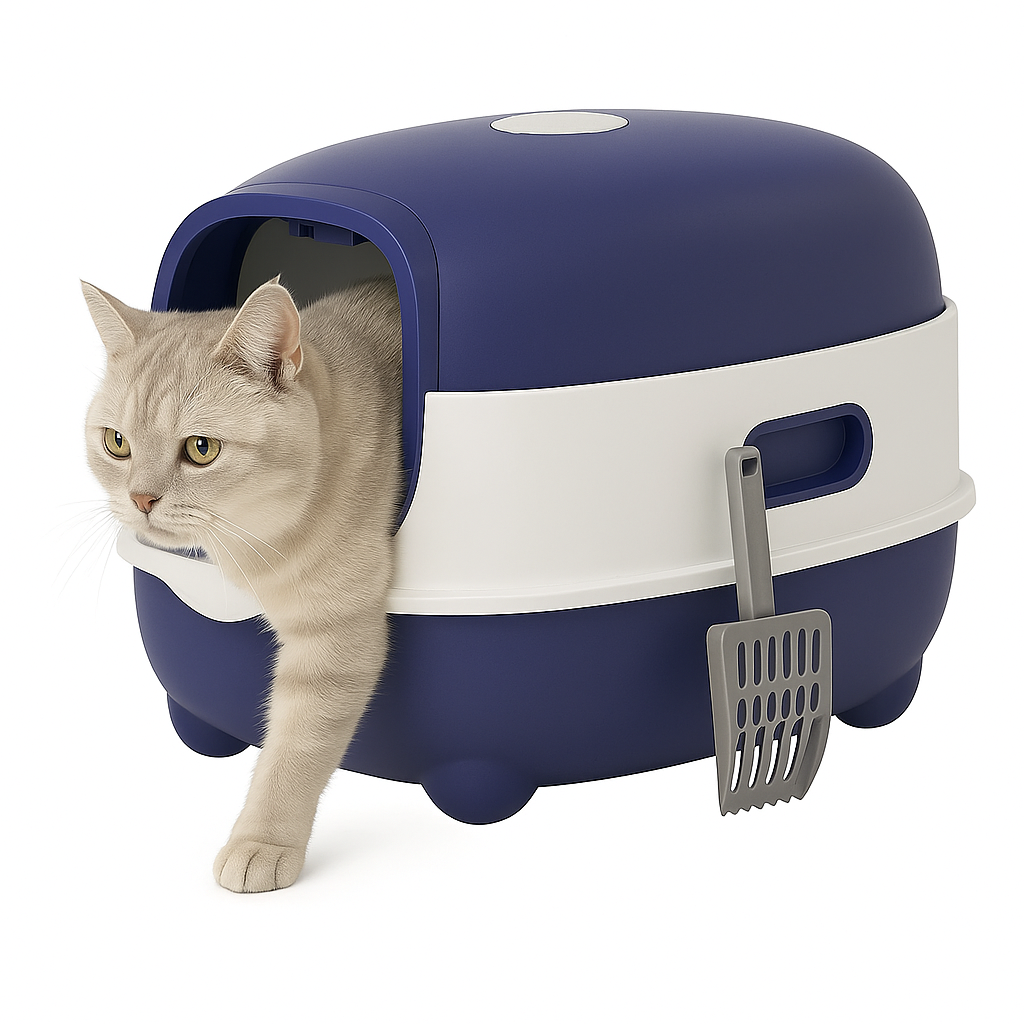 Arenero Gato Caja De Arena Cerrada Baño Sanitario Gatos