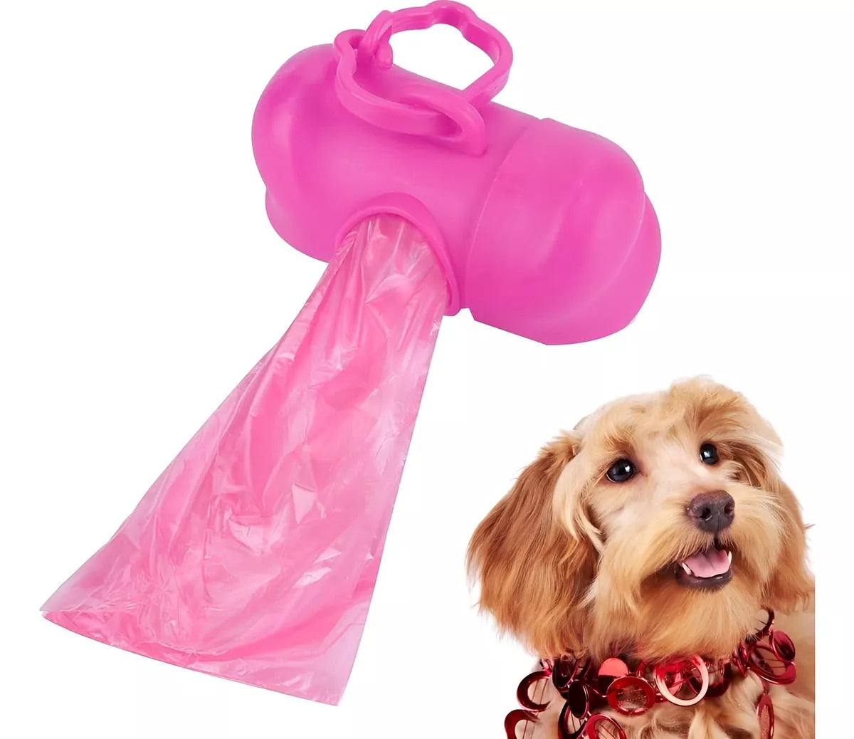 Dispensador De Bolsas Perros Bolsas Mascotas + 2rollos Bolsa