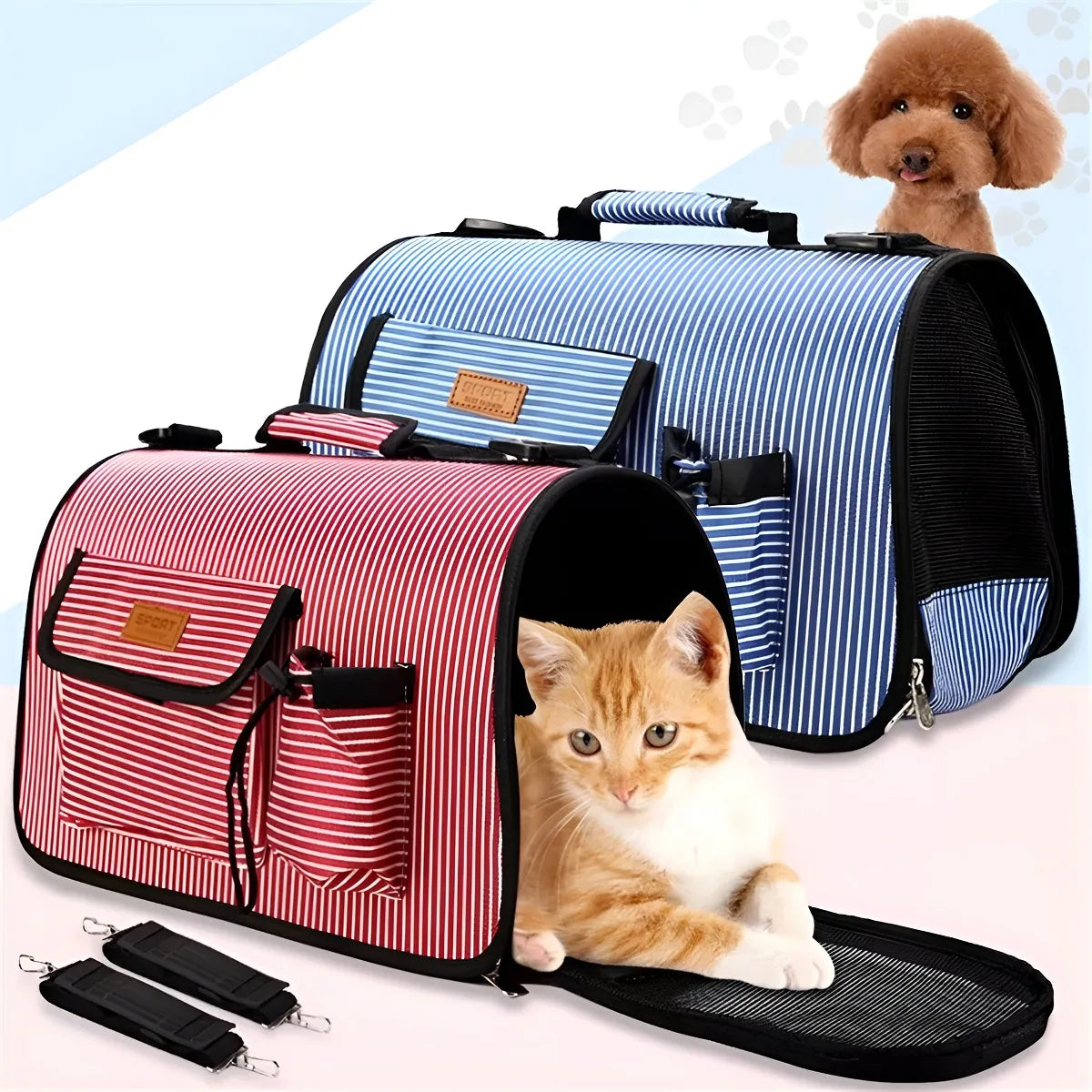 Bolso Transportador grande L Gato Mochila Transporte Perro Mascotas L