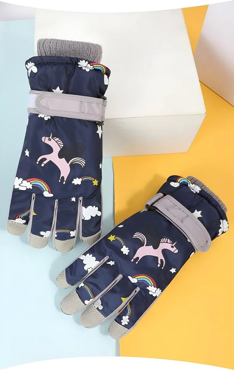 Guantes Nieve Termicos Niños Guantes Ski Invierno Esqui Nina