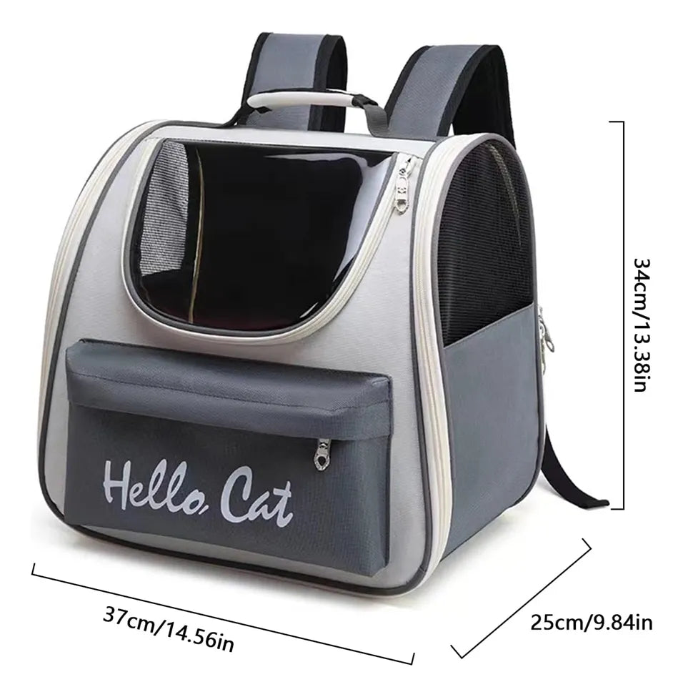 Mochila Transportadora Perros Gatos Bolso Transporte Mascota