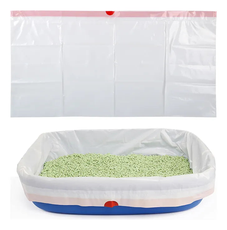 10 Bolsas Arena Para Gatos Con Cordon Bolsa Desechos Mascotas