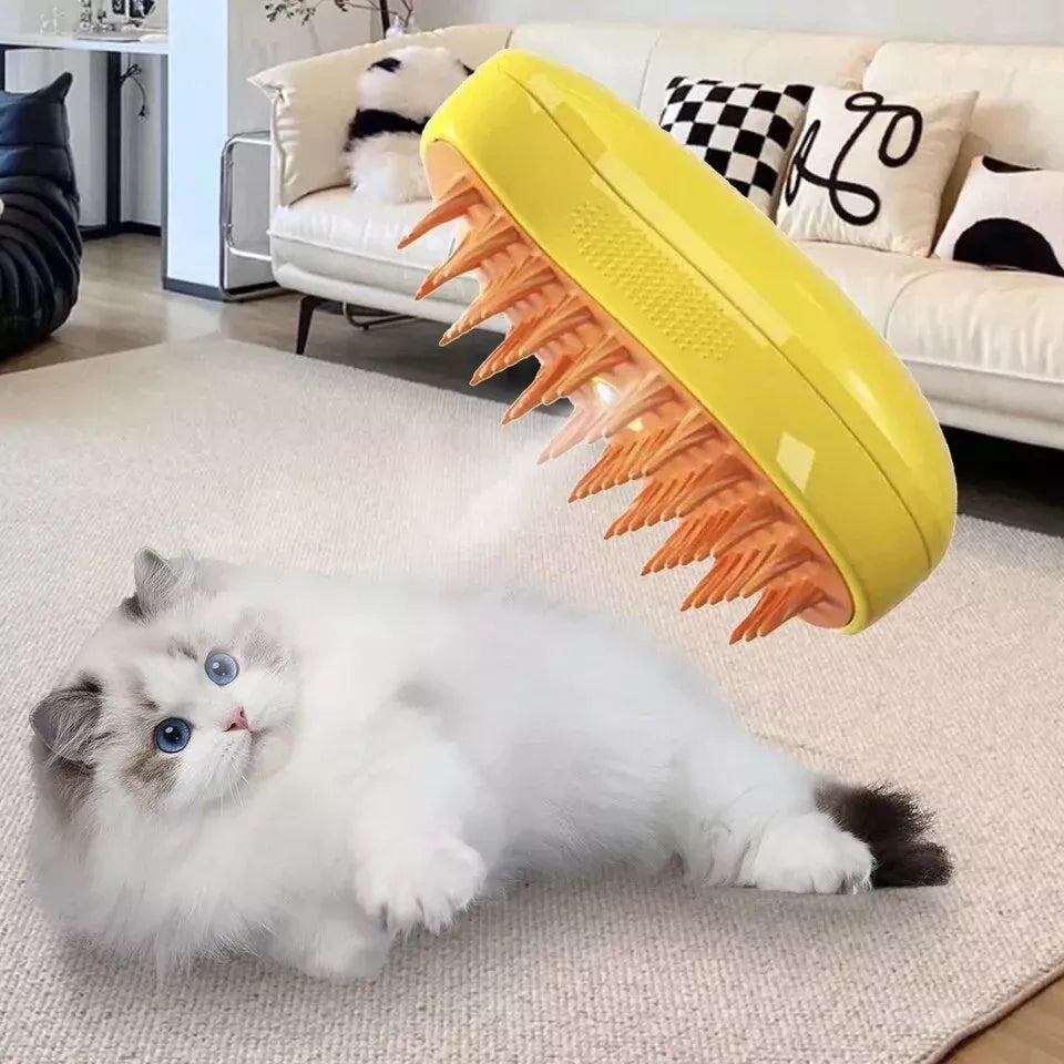 Cepillo A Vapor Automatico Perros Quita Pelos Mascotas Gatos
