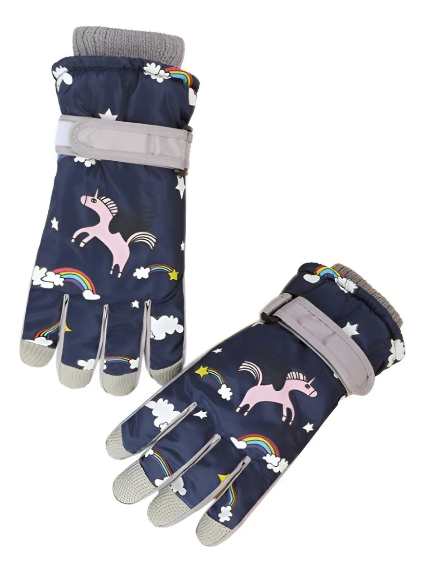 Guantes Nieve Termicos Niños Guantes Ski Invierno Esqui Nina