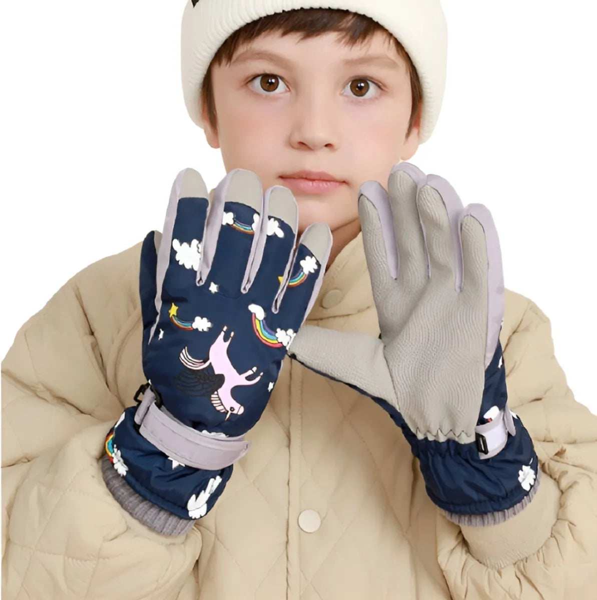 Guantes Nieve Termicos Niños Guantes Ski Invierno Esqui Nina
