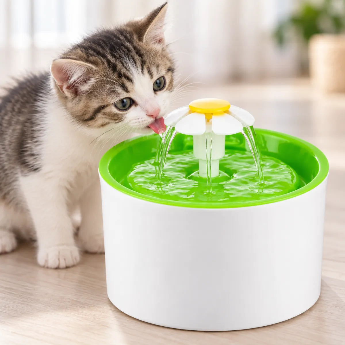 Fuente De Agua Para Mascotas Capacidad 1.6l Bebedero Gatos