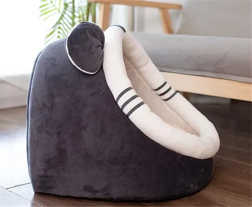Cama Gatos Iglu Casa Camas Felpa Iglu Cueva Perros Mascotas