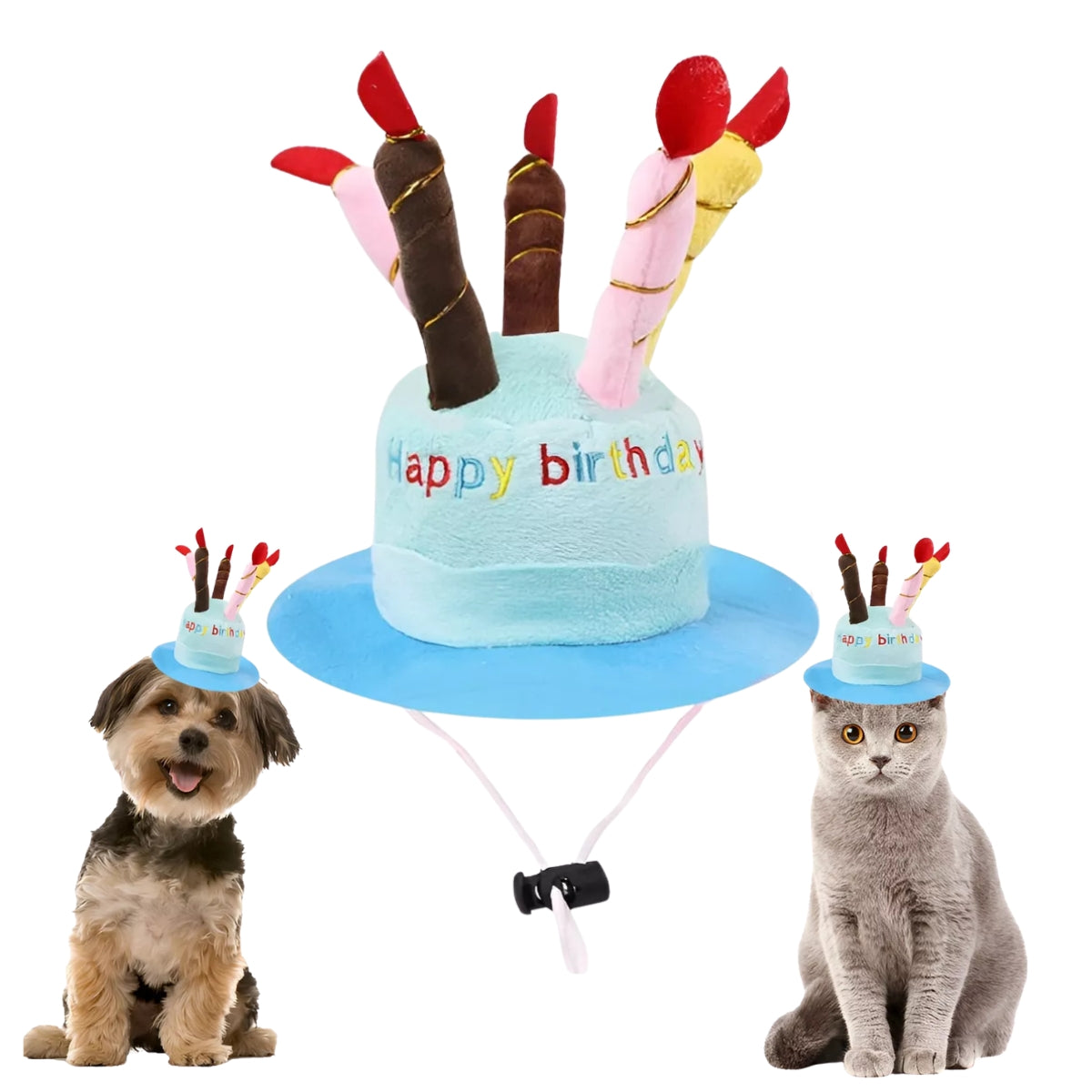 Disfraz para Gato Disfraz Gorro de Cumpleaños Disfraz para Perro Mascota